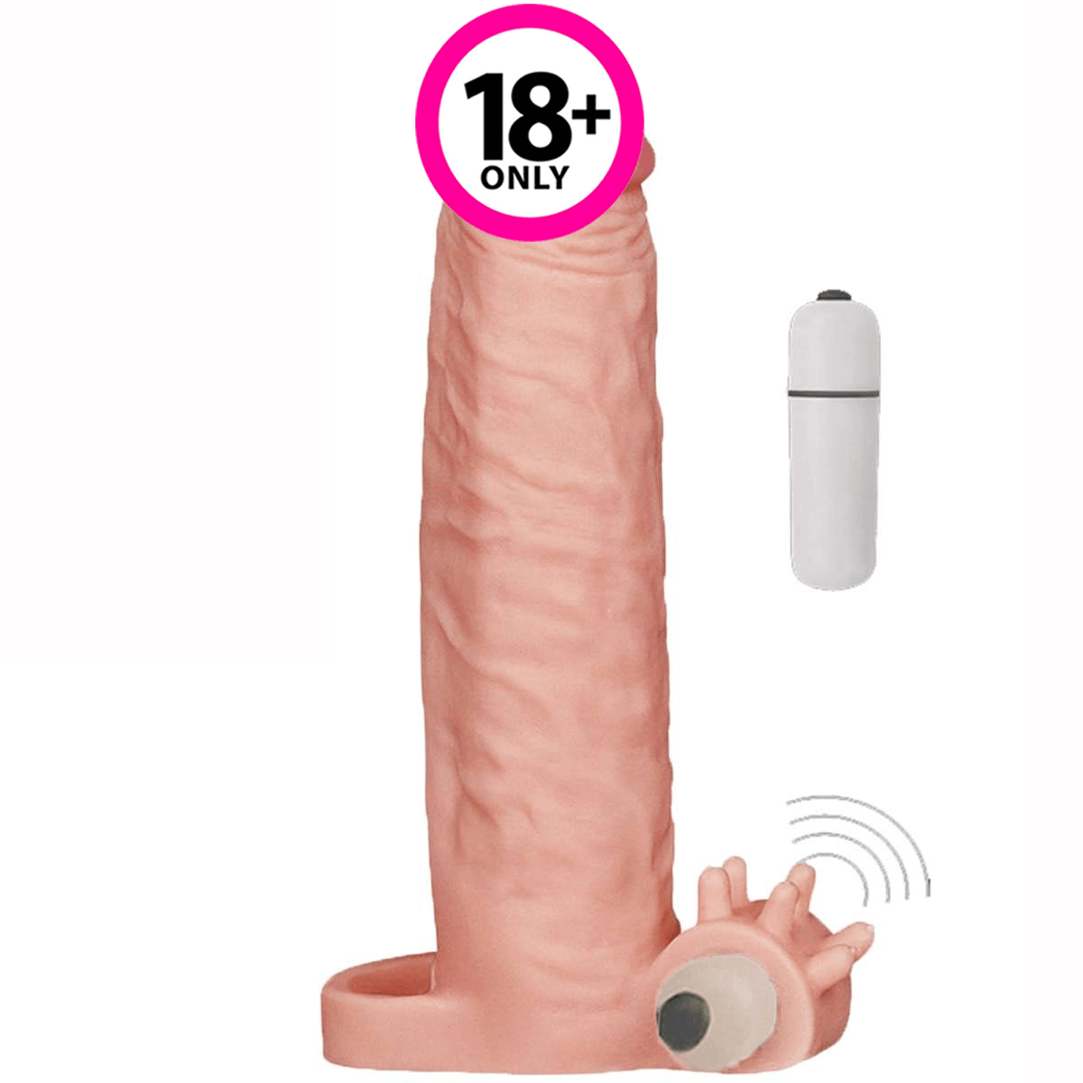 7.5 Testis Halkalı 6.6cm Uzatmalı Titreşimli Kılıf