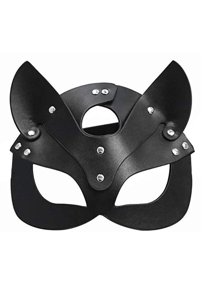 Fantezi Kedi Kız Maske Siyah