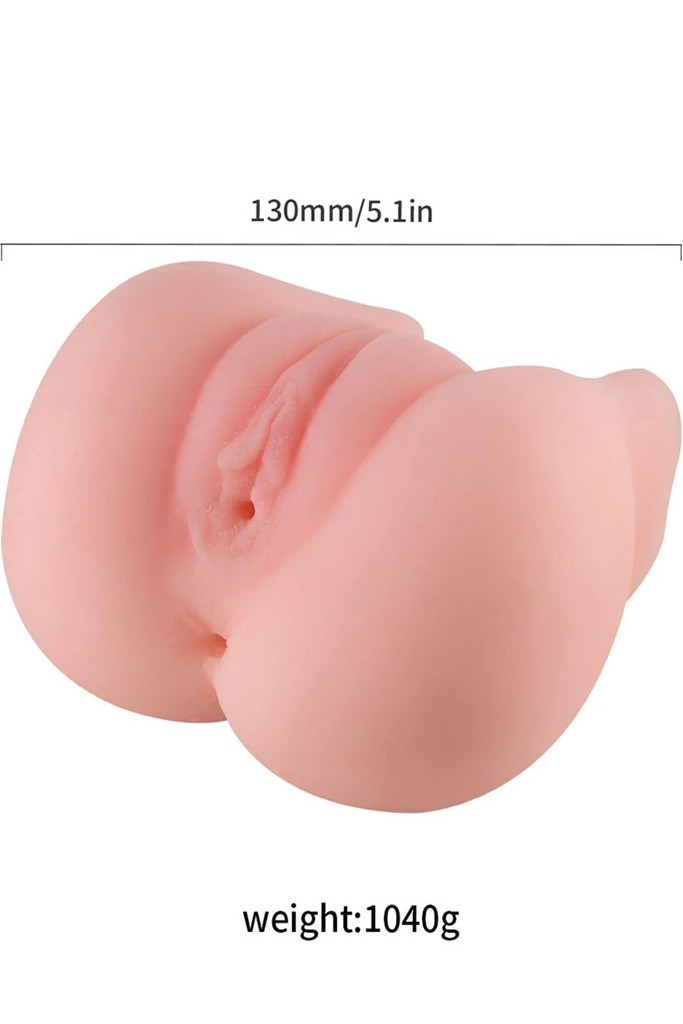 Marshmallow Çift Girişli Mini Kalça Masturbatör 1040 gr