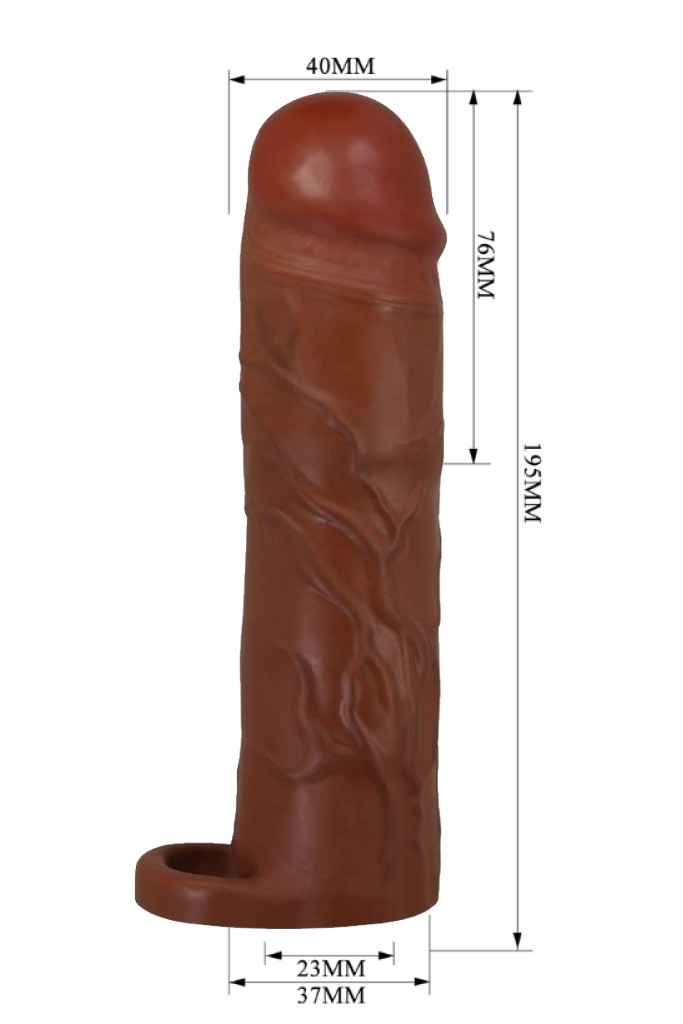 Gerd Uzatmalı Penis Kılıfı Brown