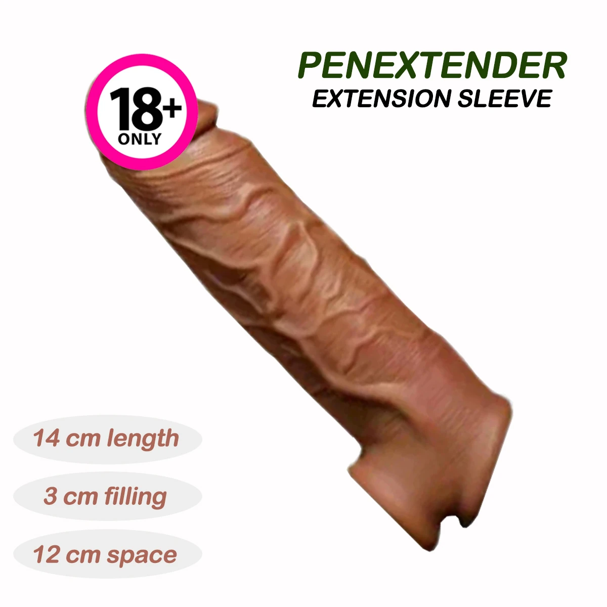 Penextender Testis Halkalı 3cm Uzatmalı Kılıf