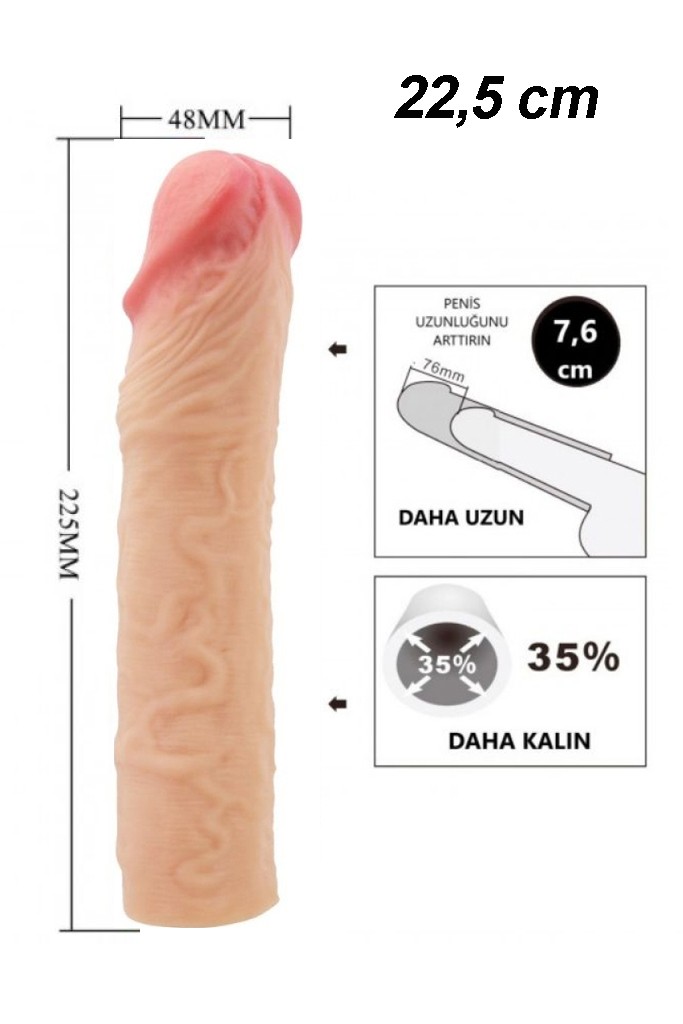 Chelsea Ten Dokulu Uzatıcı Penis Kılıfı