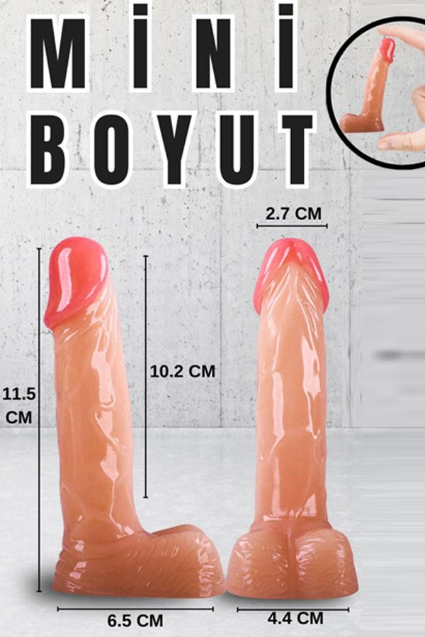 Realistik Dokuda Mini Dildo 12 cm