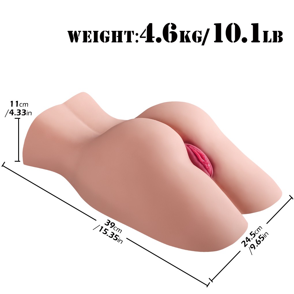 Alice Realistik Anal Vajinal Titreşimli TPE Kalça 4,6 KG