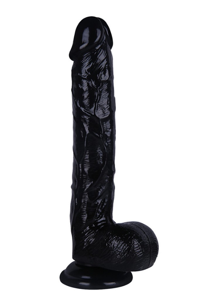 Libido 28 cm Siyah Realistik Dildo
