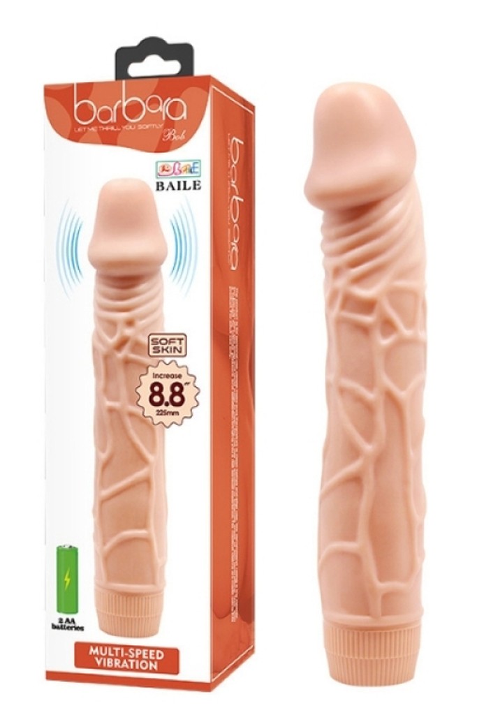 Barbara 22,5 cm Soft Silikon Titreşimli Vibratör