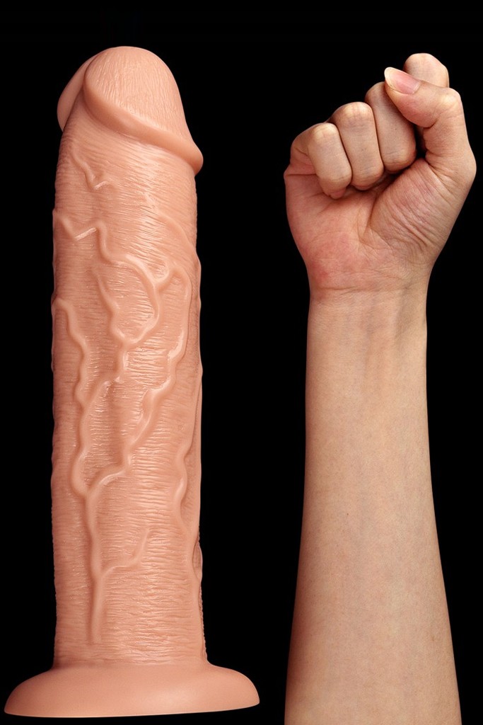Fisting Gerçekçi Büyük Boy Titreşimli Dildo 28x6 cm
