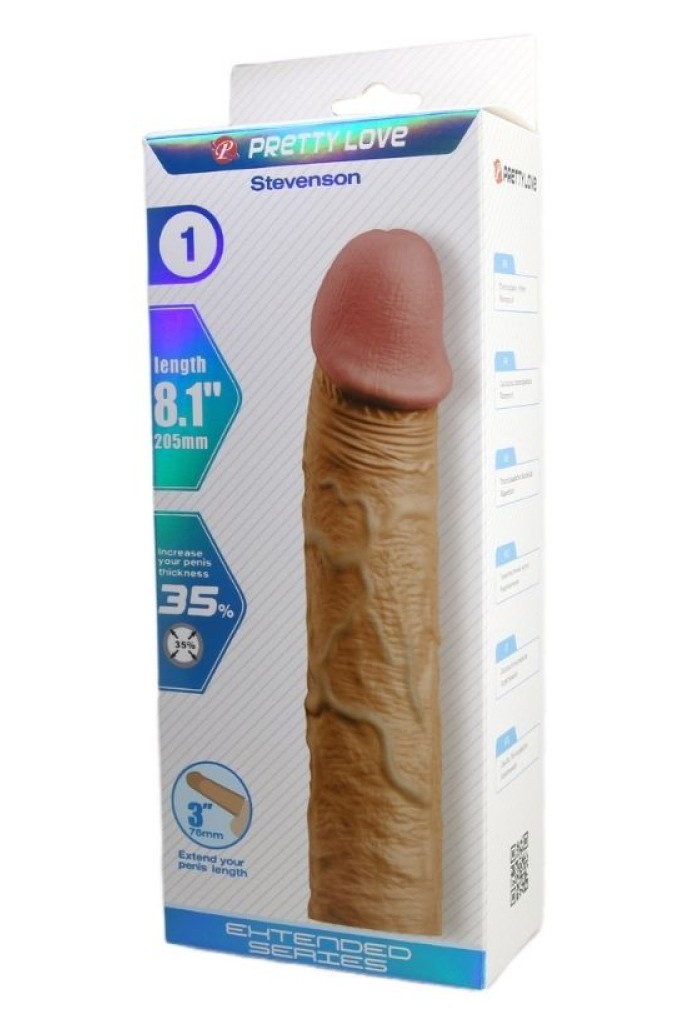 Stevenson Ten Dokulu Uzatıcı Penis Kılıfı