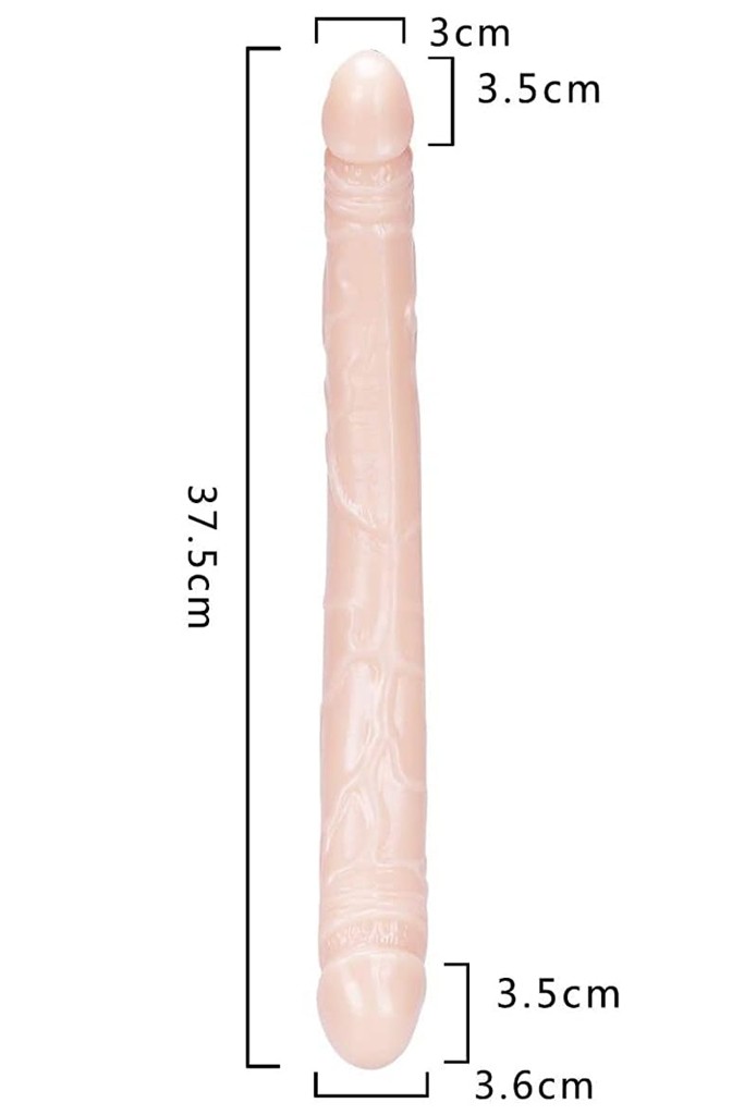 Double Dildo Realistik Çift Başlı 37,5 cm