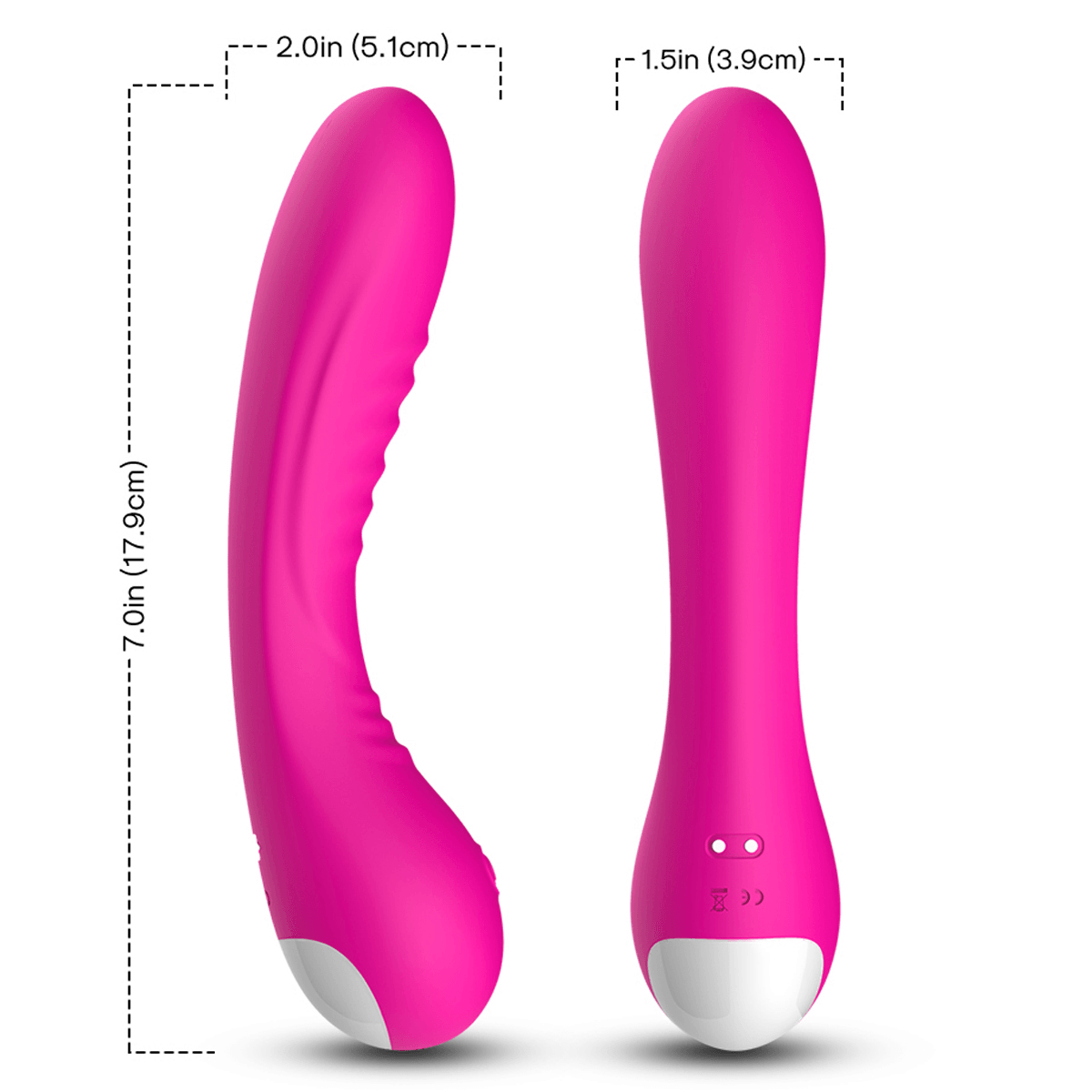 BRUTAL Şarjlı Vibratör 18cm - Pembe