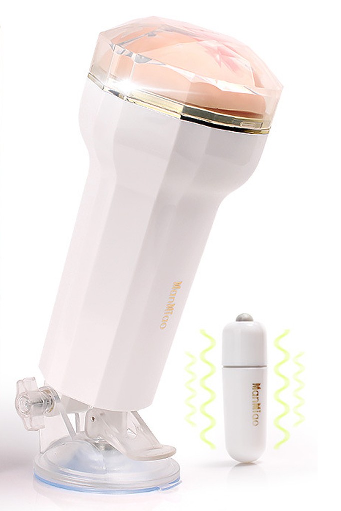 Vantuzlu Akrobat Masturbator Titreşimli  18 cm