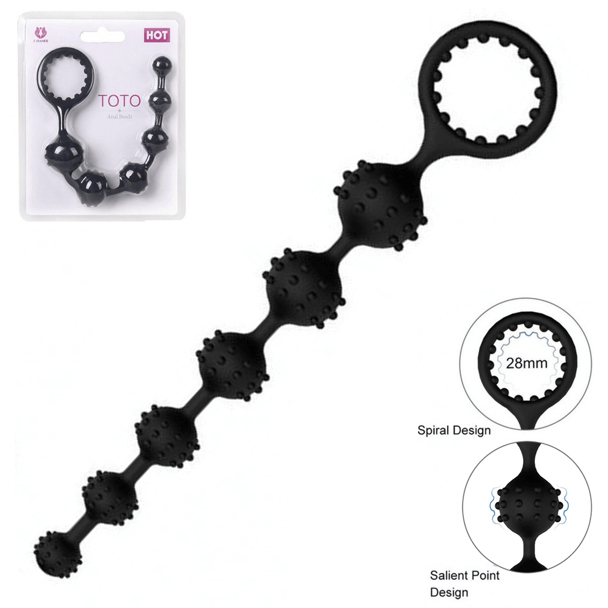 S-Hande Spiral Zevk Topları 23 cm - Toto