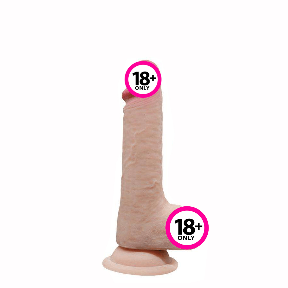 Çift Katmanlı Gerçekçi Kayar Deri Ultra Yumuşak Realistik Dildo 17 cm