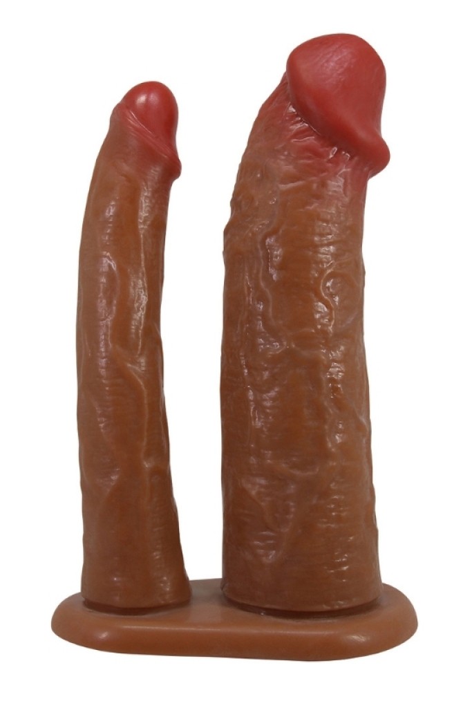Keaven 4cm Uzatmalı İçi Boş Çatal Protez Strapon Penis