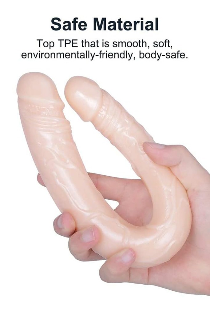 Double Dildo Realistik Çift Başlı 37,5 cm