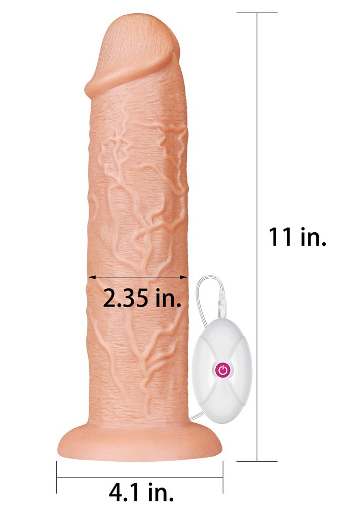 Fisting Gerçekçi Büyük Boy Titreşimli Dildo 28x6 cm