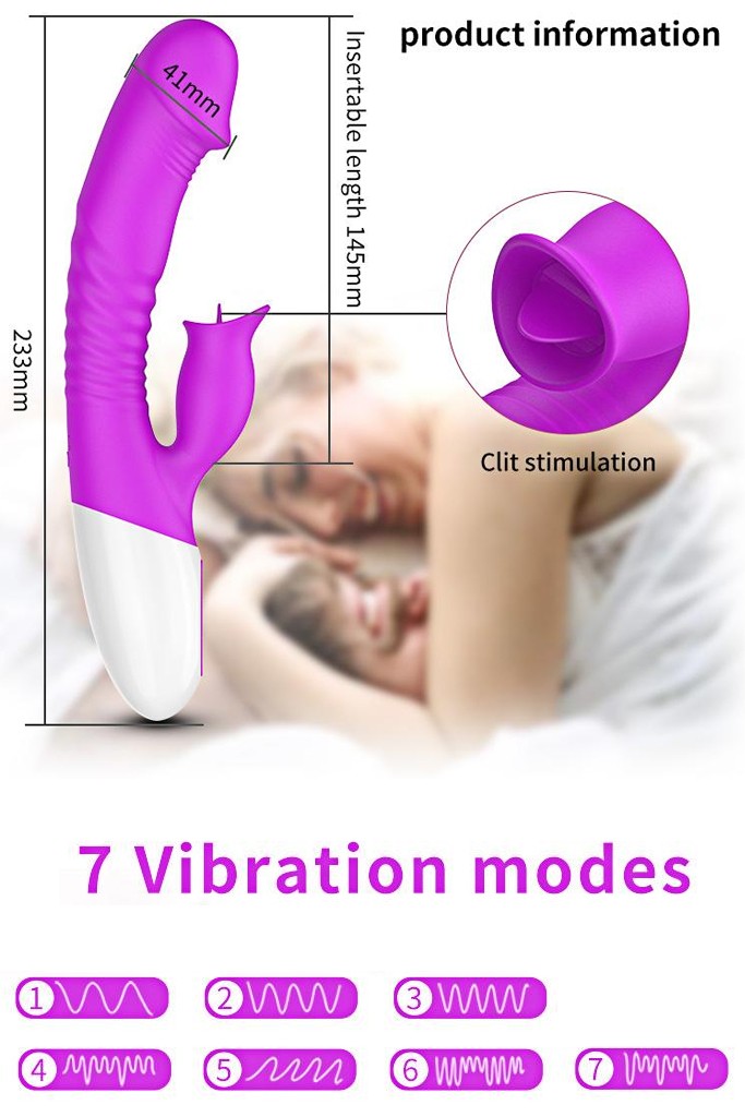 A1 - Şarjlı Akıllı Isıtmalı Güçlü Titreşimli ve Dil Hareketli Vibratör