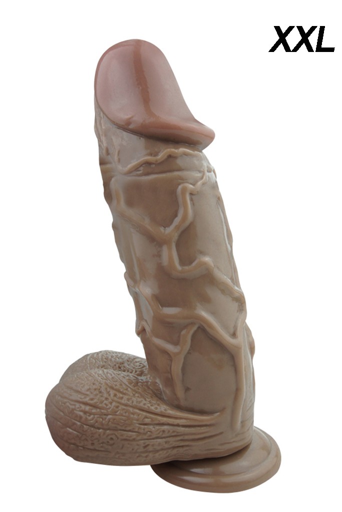 Damarlı Extreme Dildo 26x6,5 cm