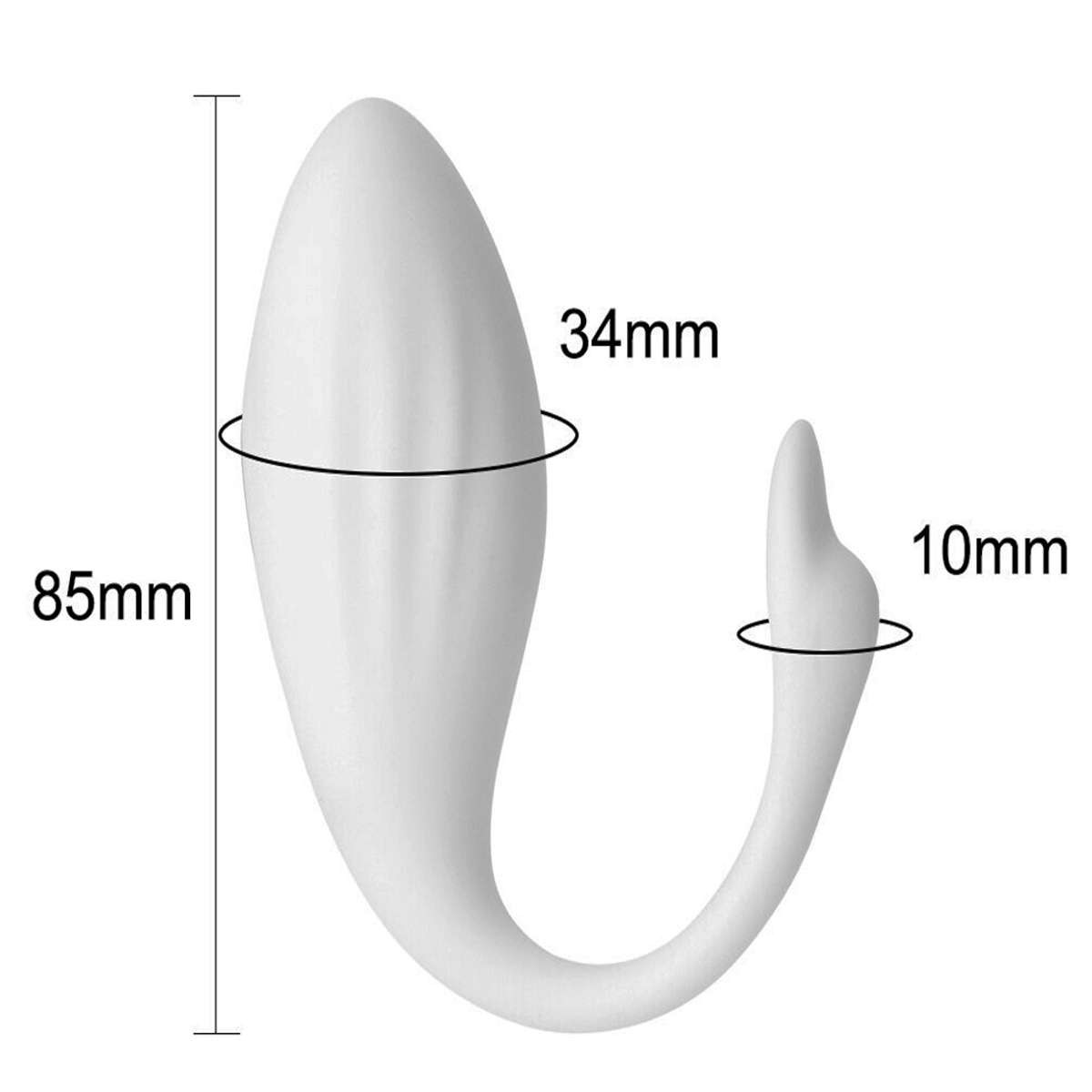 Kuğu Şarjlı U Vibratör 8.5cm Beyaz