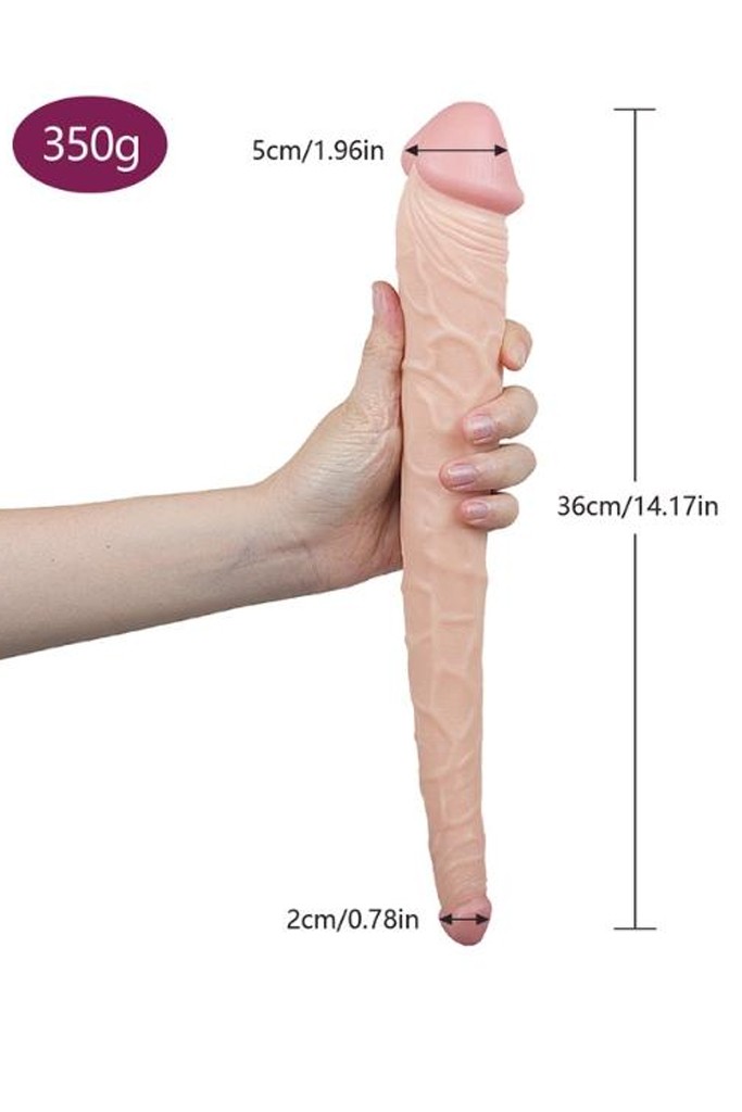 Libido 36 cm Çift Taraflı Realistik Dildo