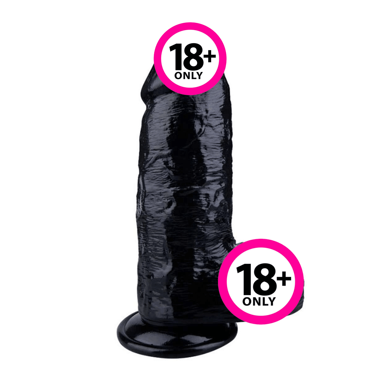 Kalın Realistik Siyah Dildo 24x7 cm