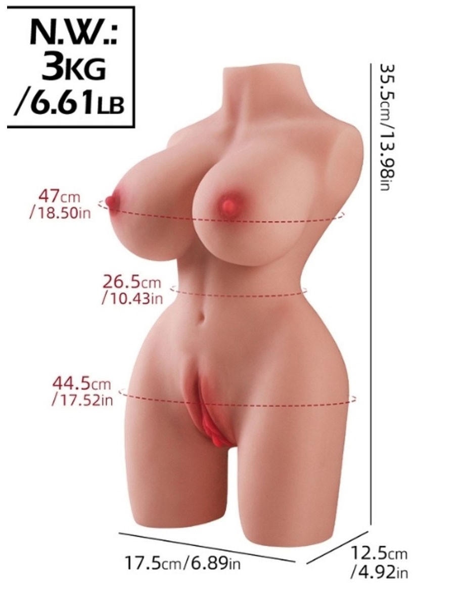 Esfir - Realistik Anal Vajinal Titreşimli Mini Manken 3kg