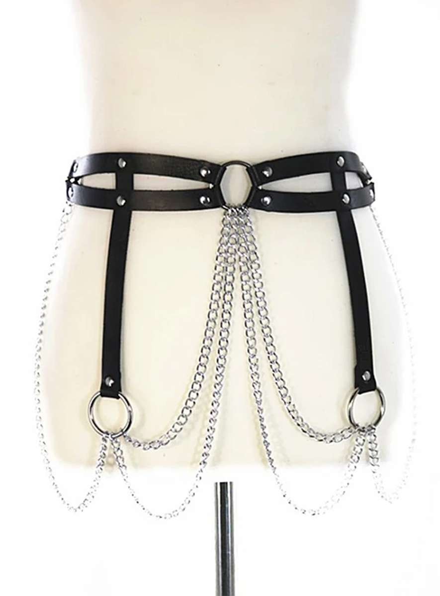 Zincir Detaylı Bel Harness