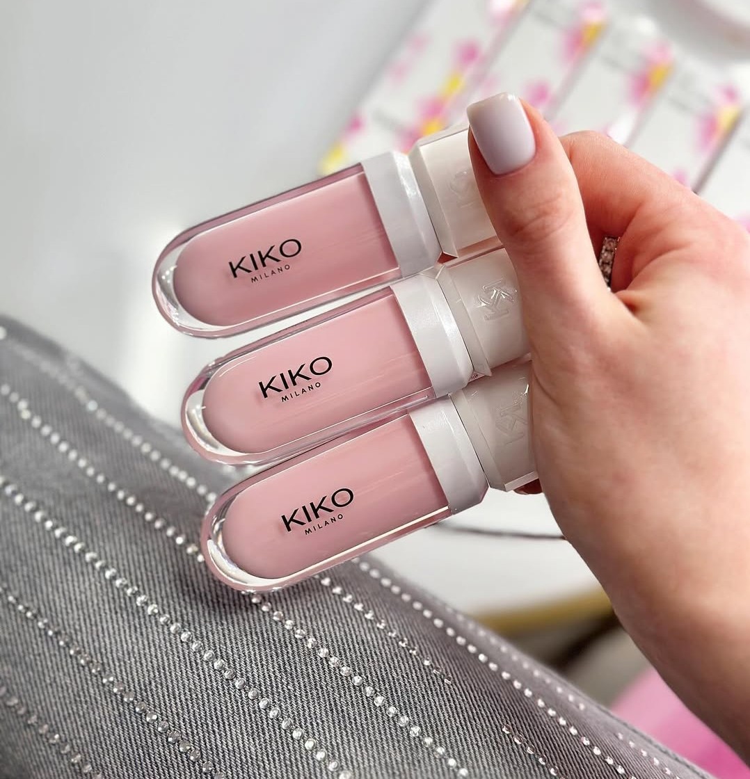 Rose lip gloss kiko