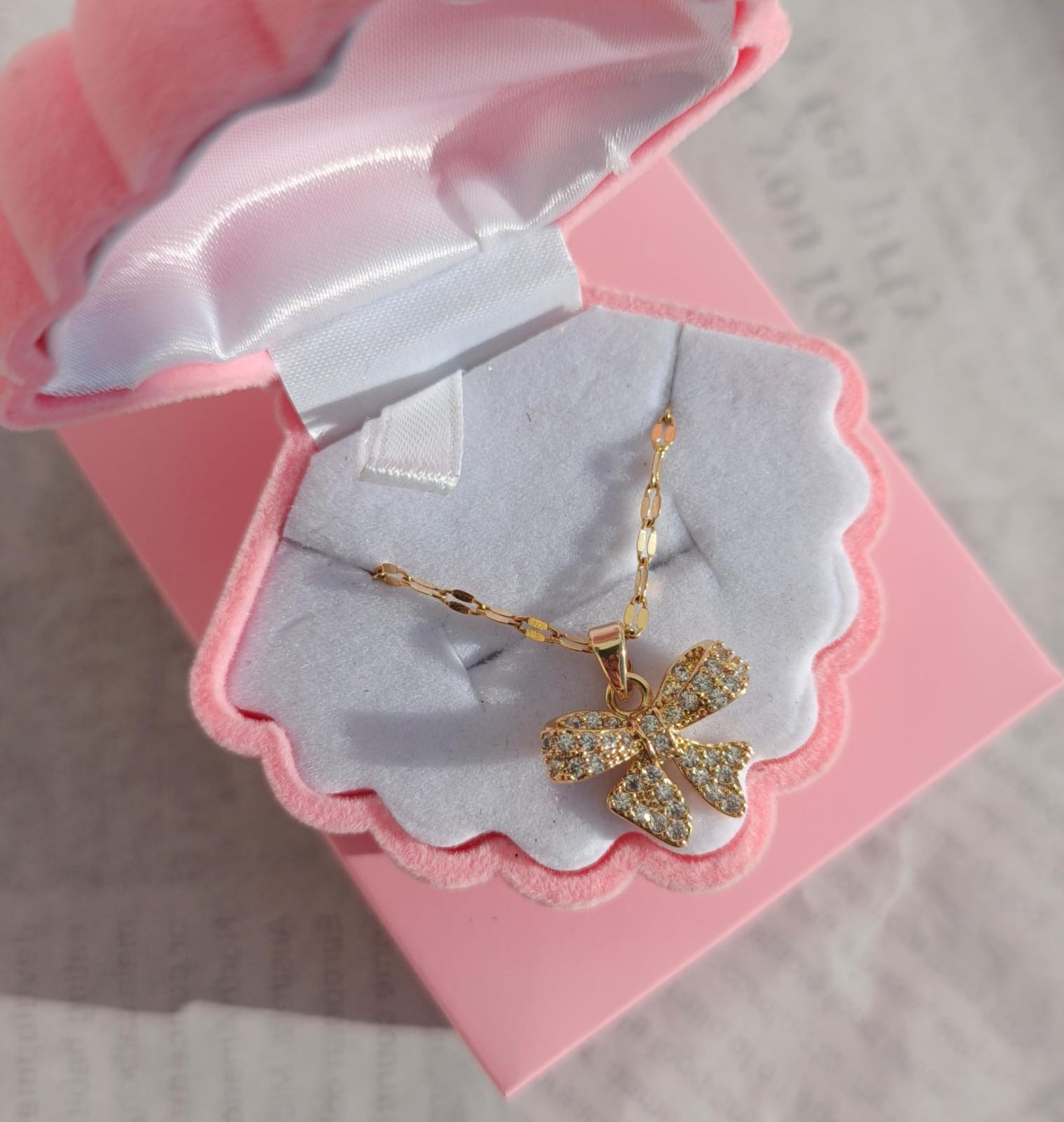 ribbon mini love kolye
