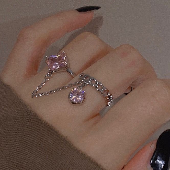 Pink love yüzük 