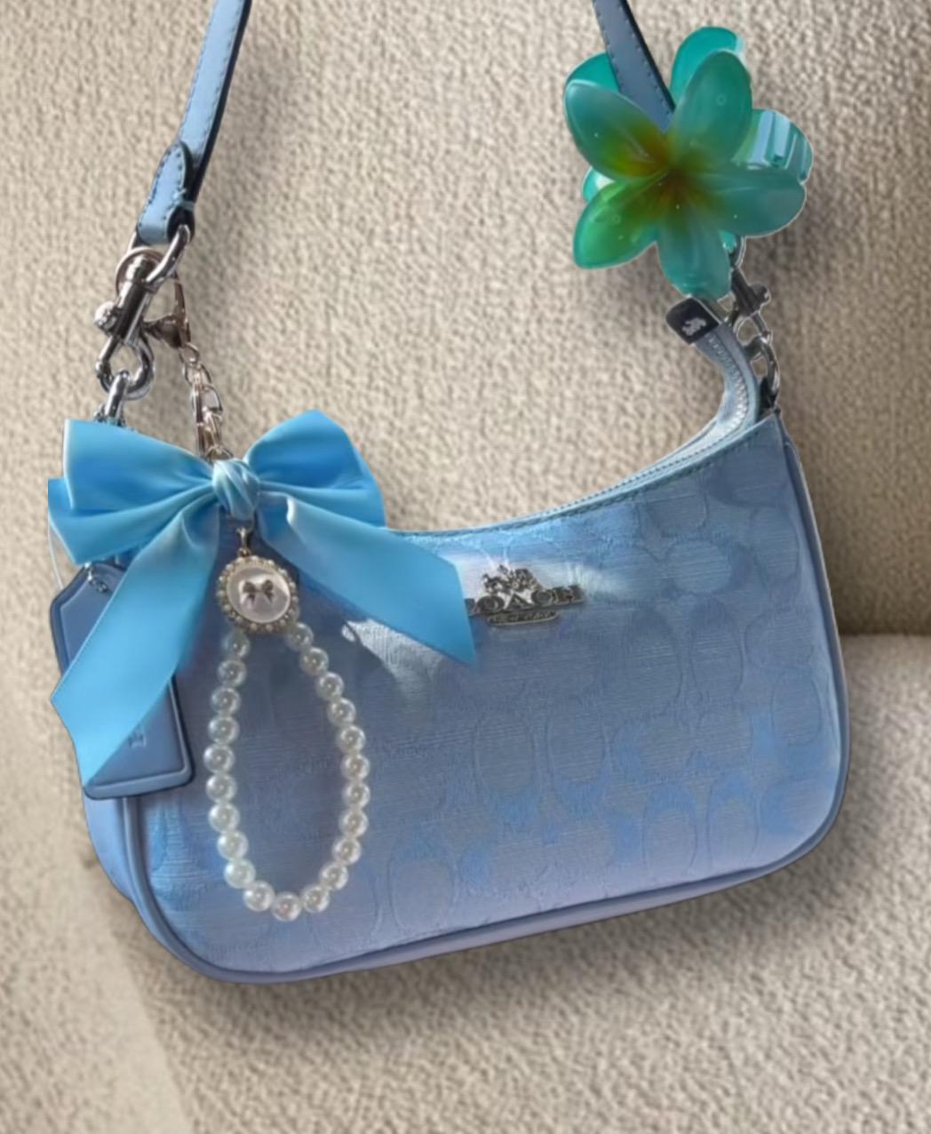 goach bag blue rend tam set