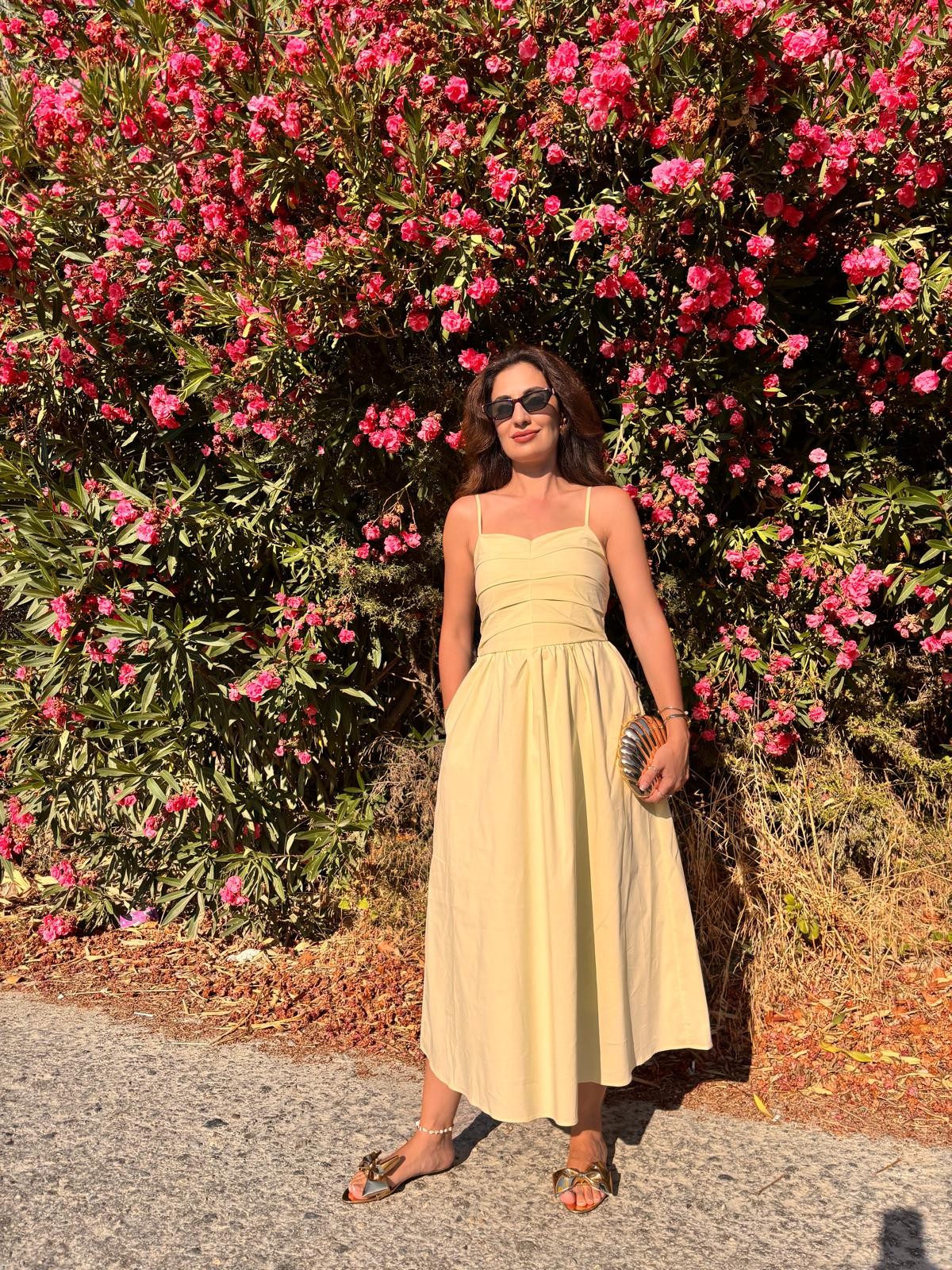 Butter Yellow İp Askılı Elbise