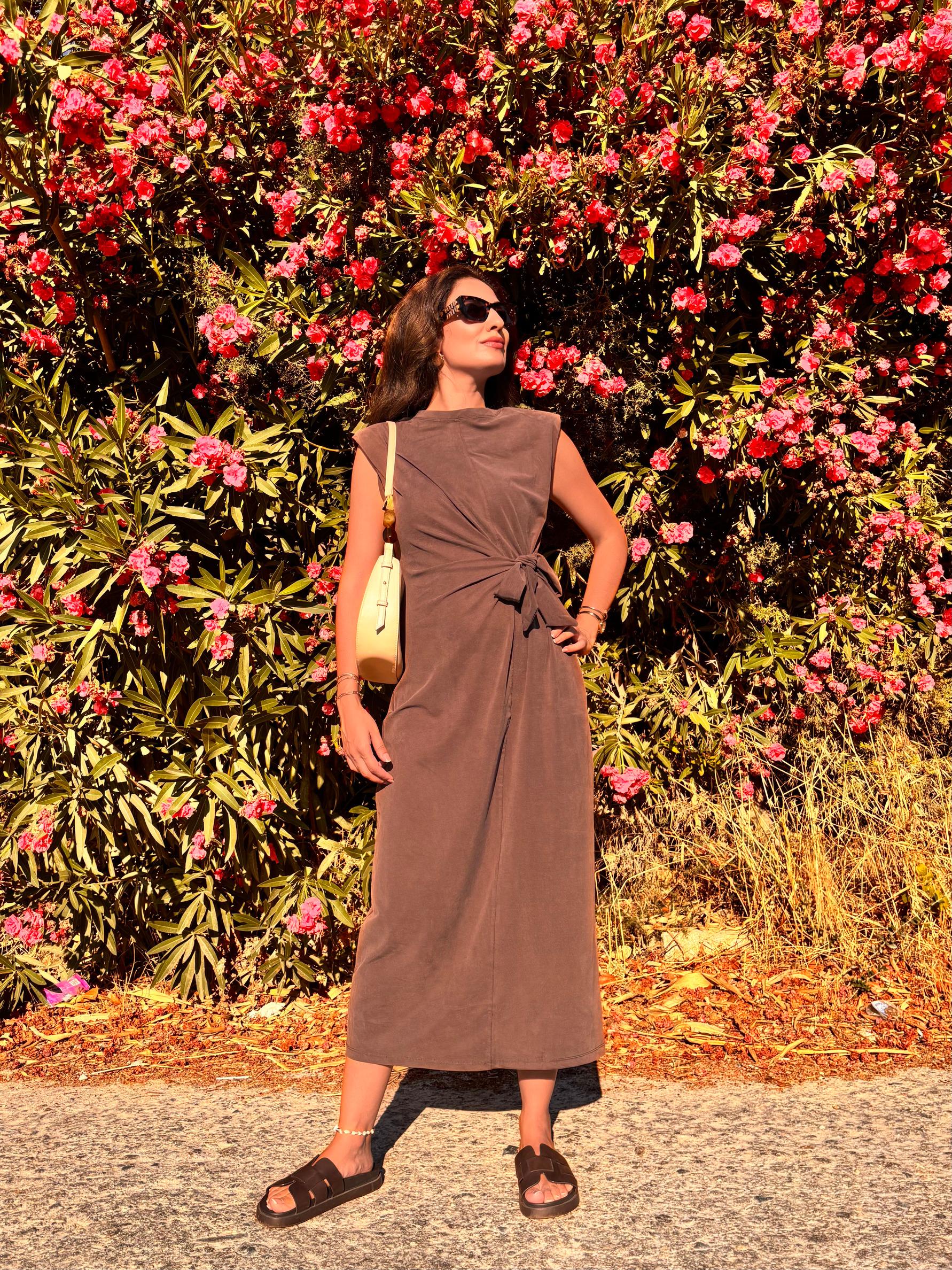 Bağlamalı Tencel Elbise