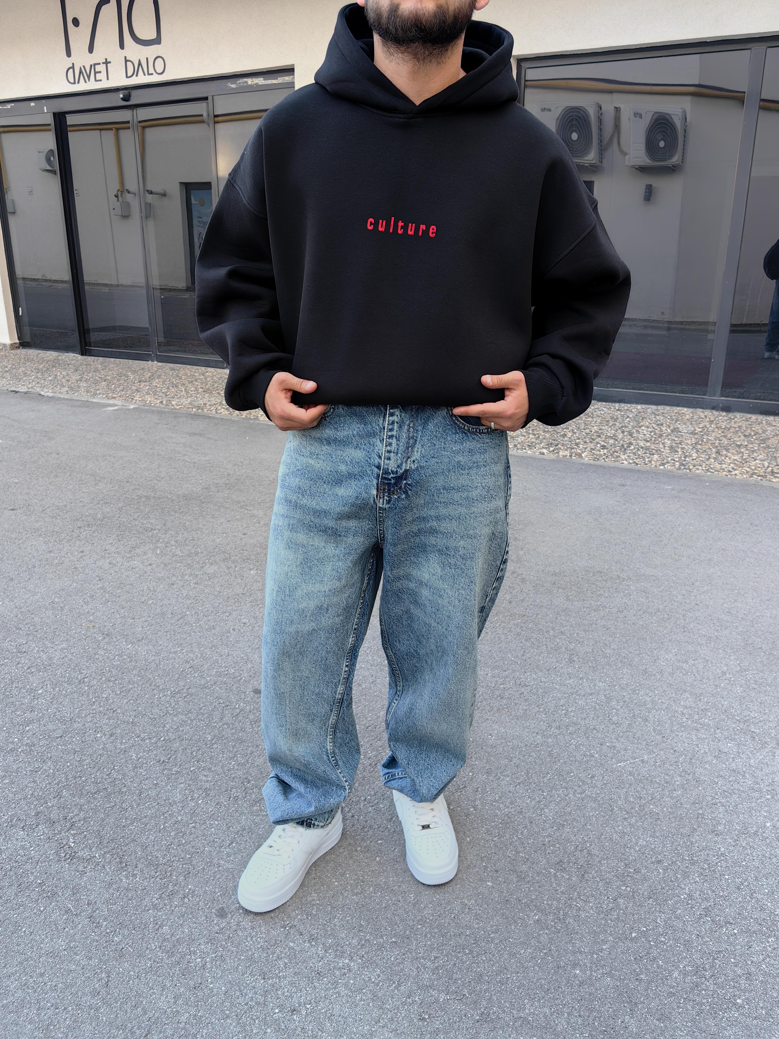 Siyah Culture Extra Oversize Hoodie