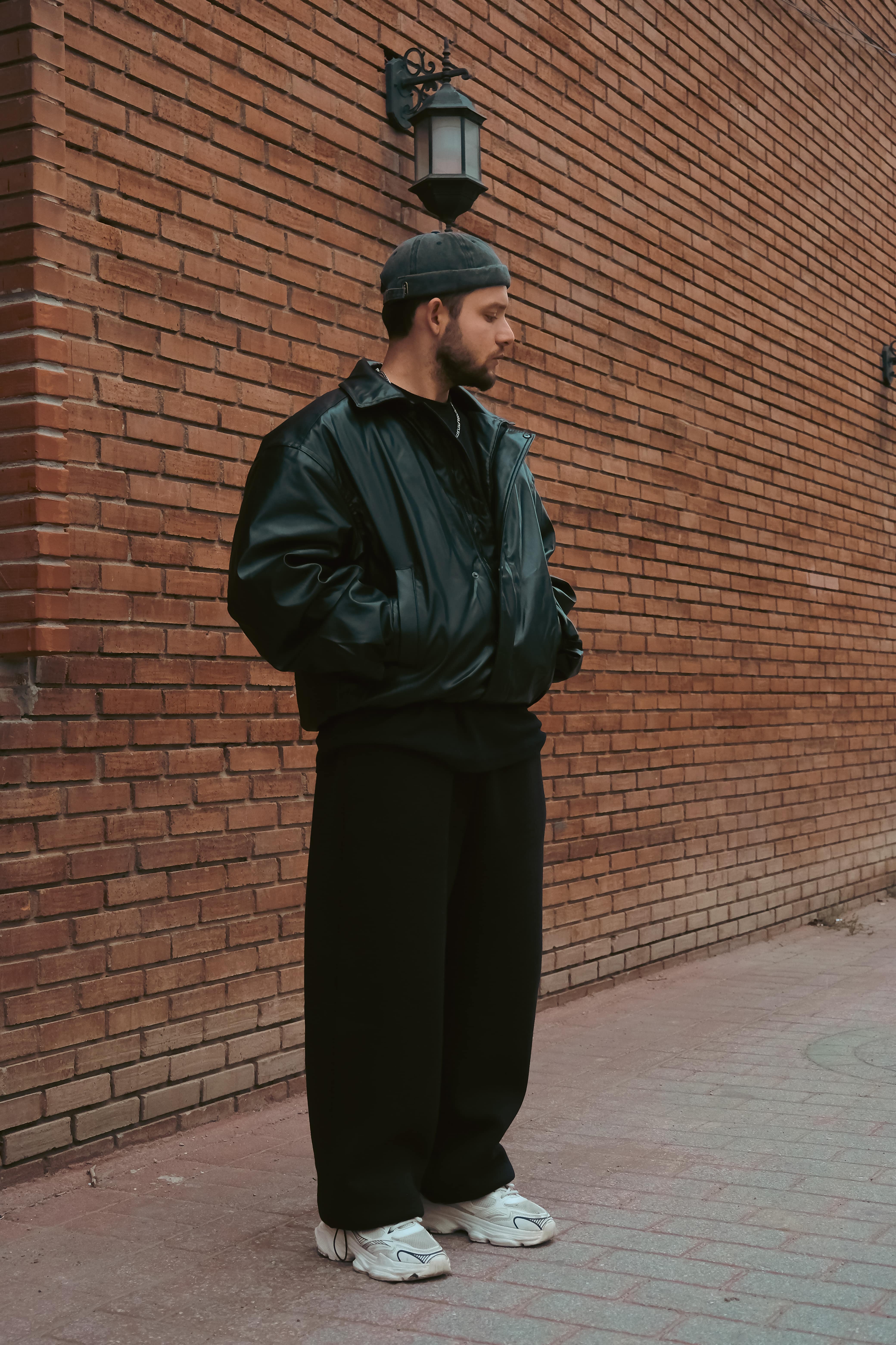 Siyah Oversize Deri Ceket