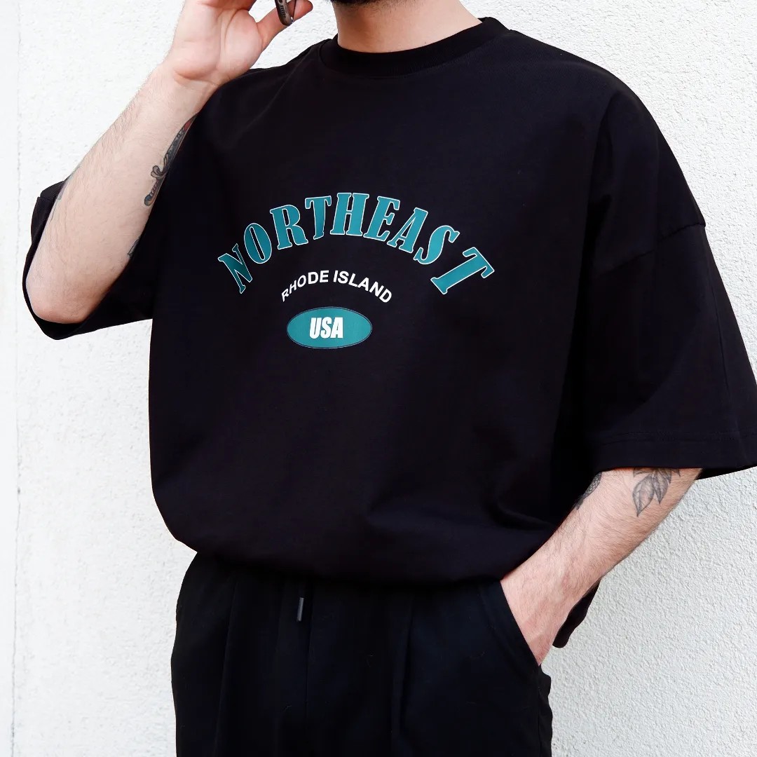 Northeast Black Extra Oversize Tshirt