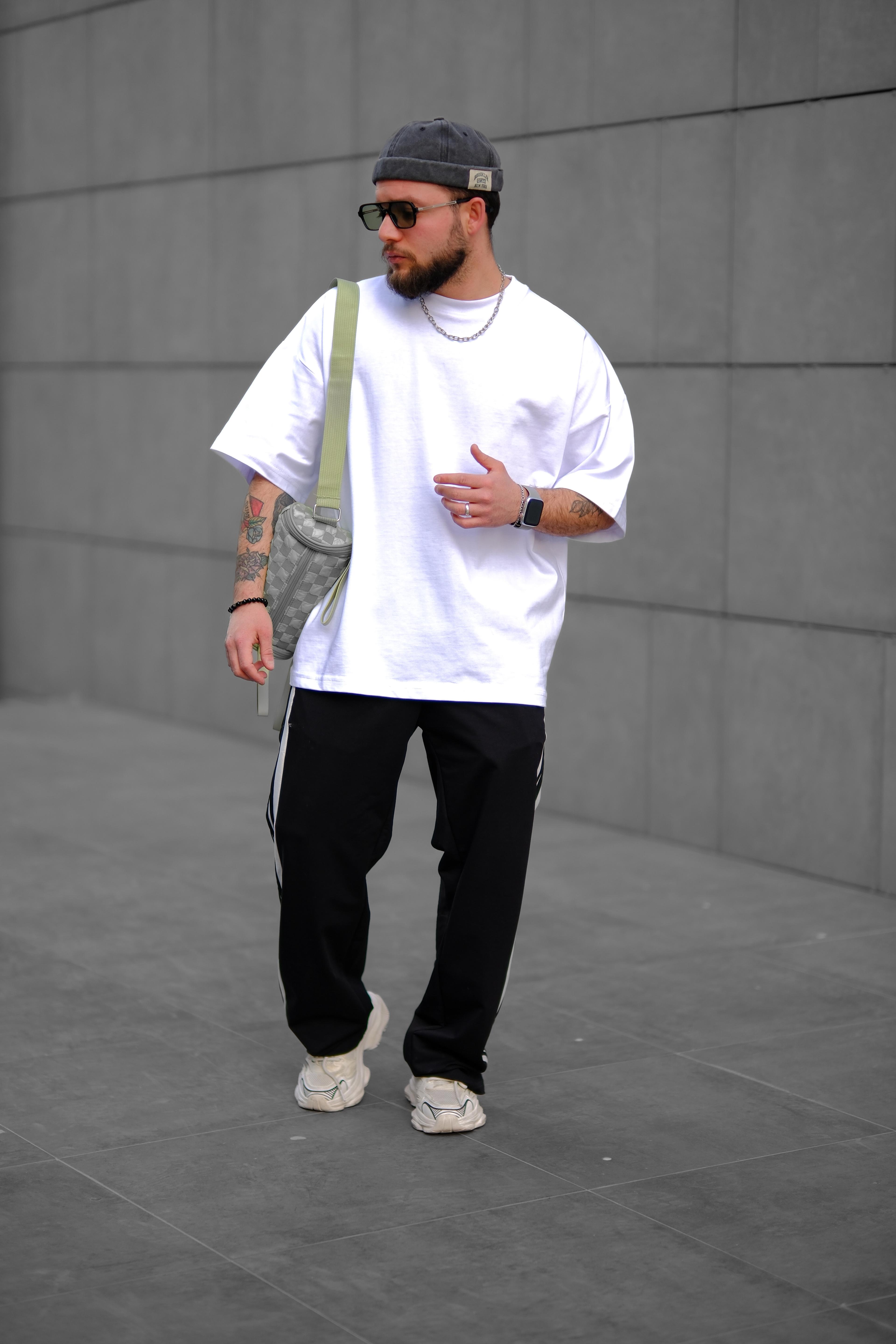 Beyaz Basic Ekstra Oversize Tshirt