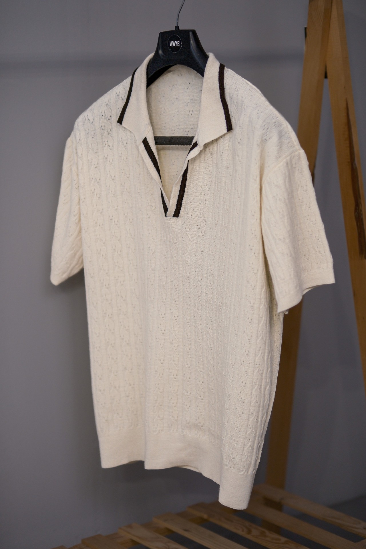 Bej Oversize Örgü Triko 