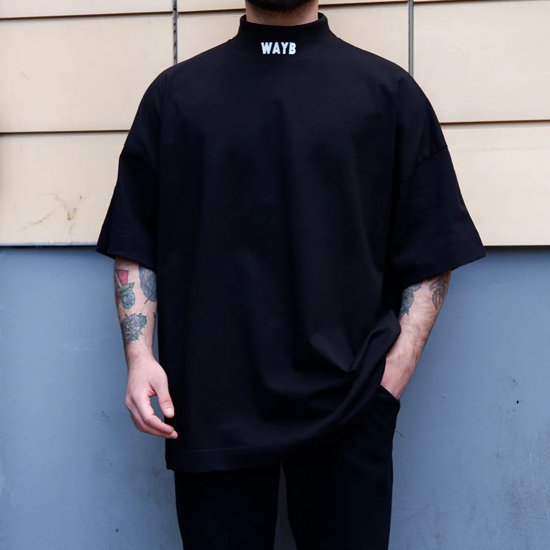 WSW Ekstra Oversize Boğazlı Tshirt