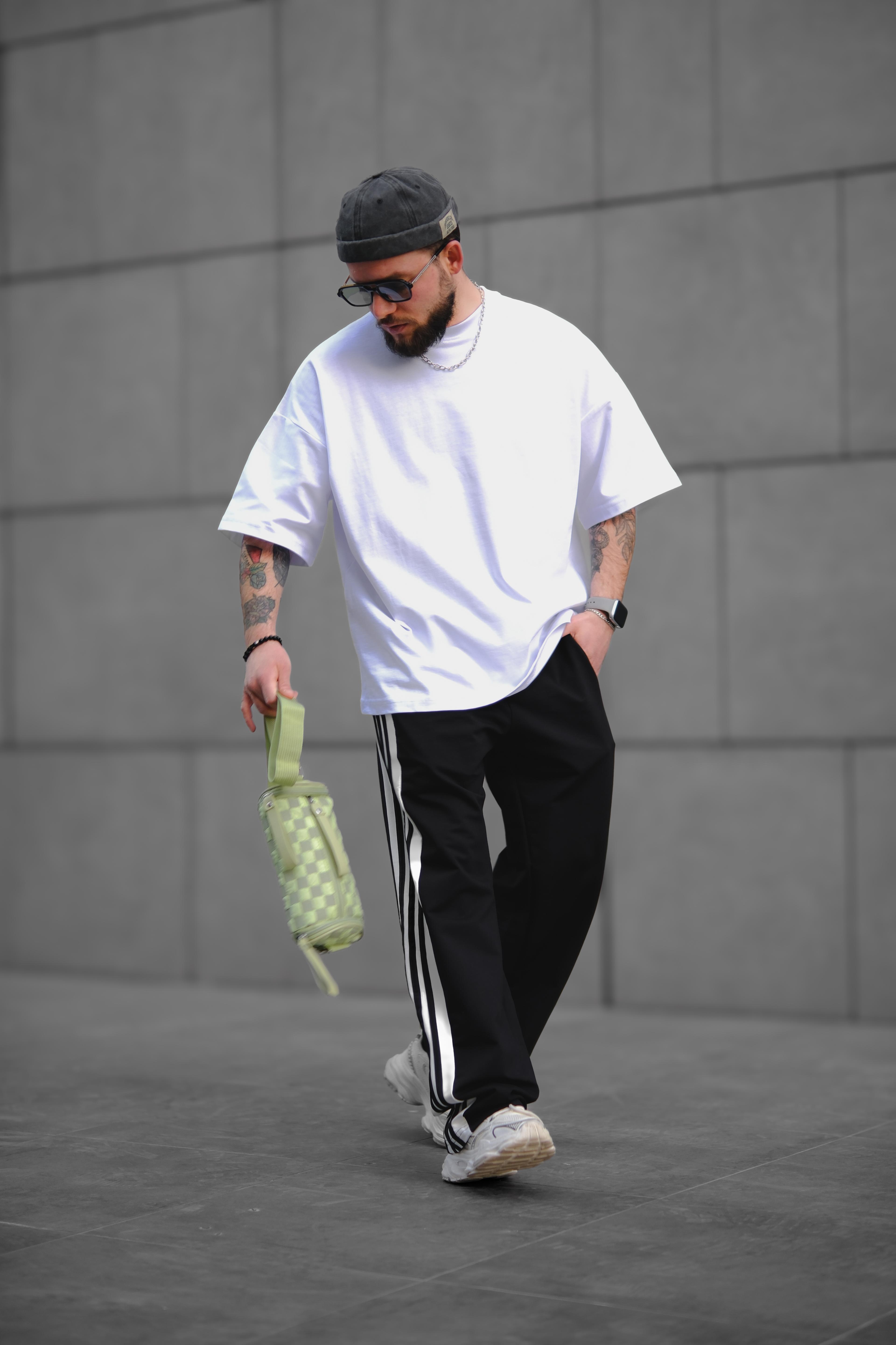 Beyaz Basic Ekstra Oversize Tshirt