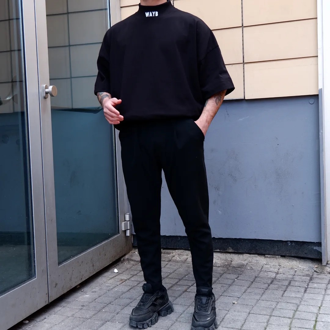 WSW Ekstra Oversize Boğazlı Tshirt