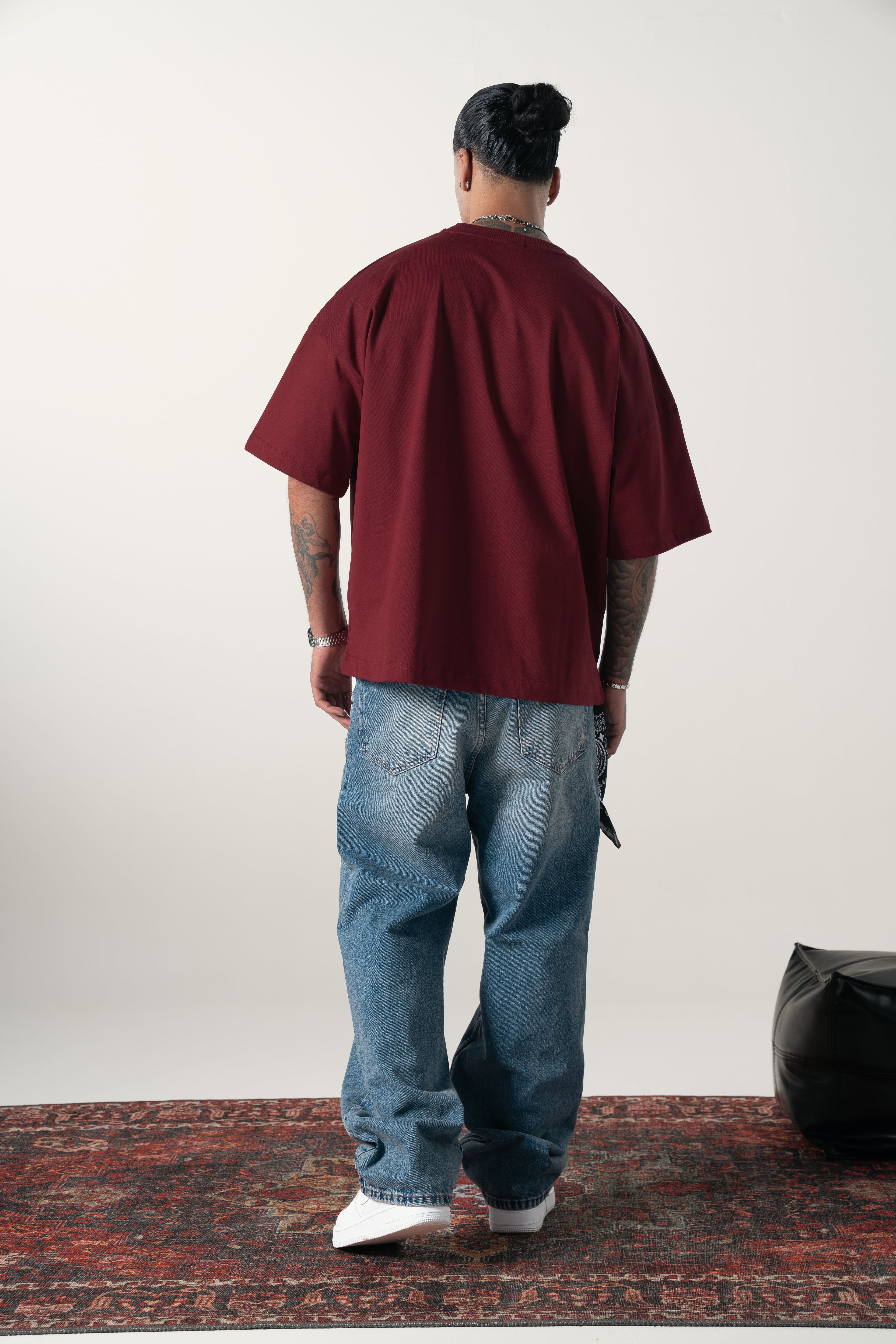 Bordo Vetements Extra Oversize Tshirt 