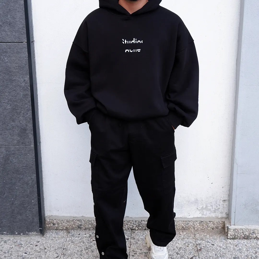 Studio Acne Black Oversize Hoodie