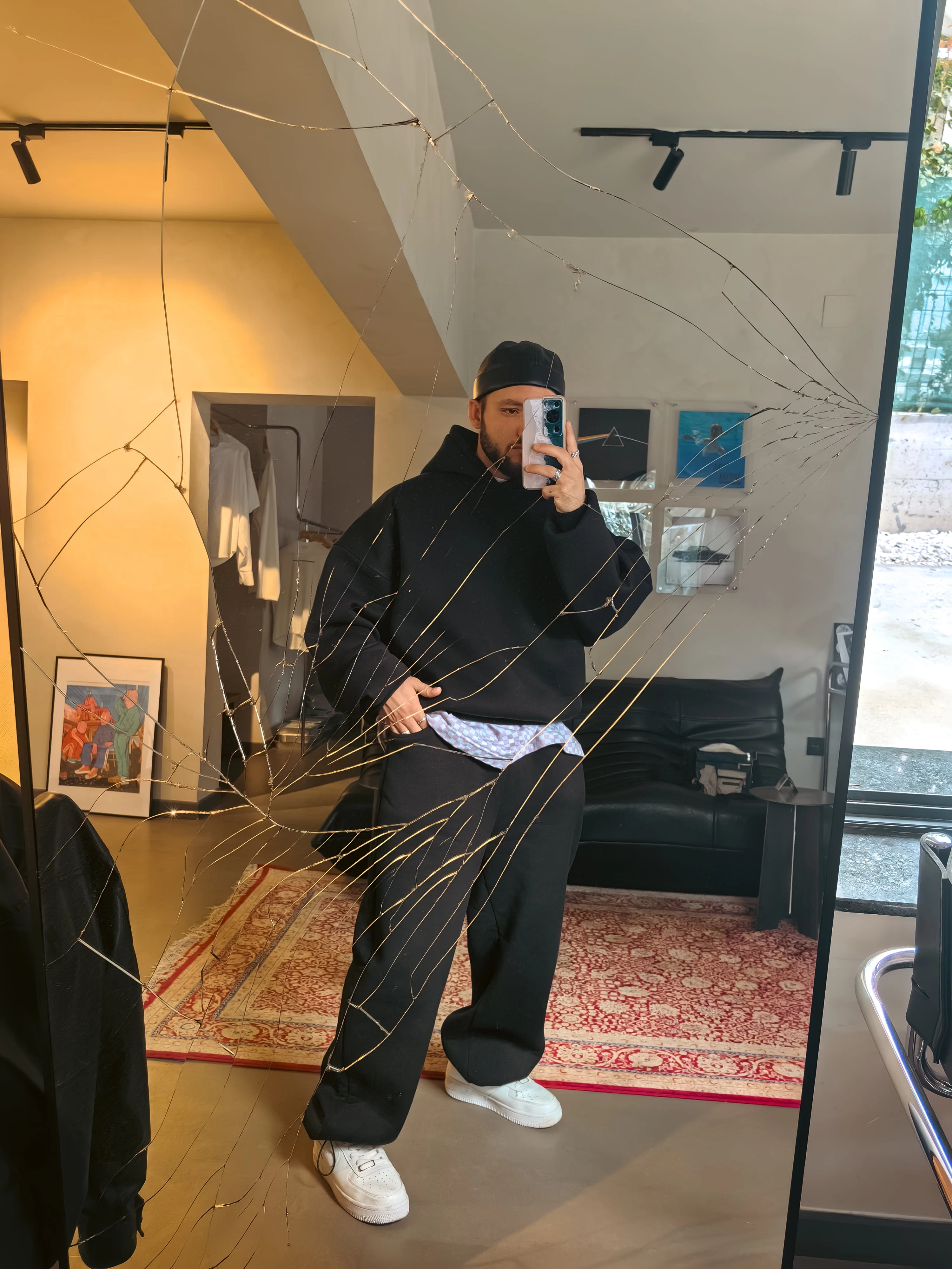 Bomber Extra Oversize Siyah Basic Hoodie ( premium ürün ) 