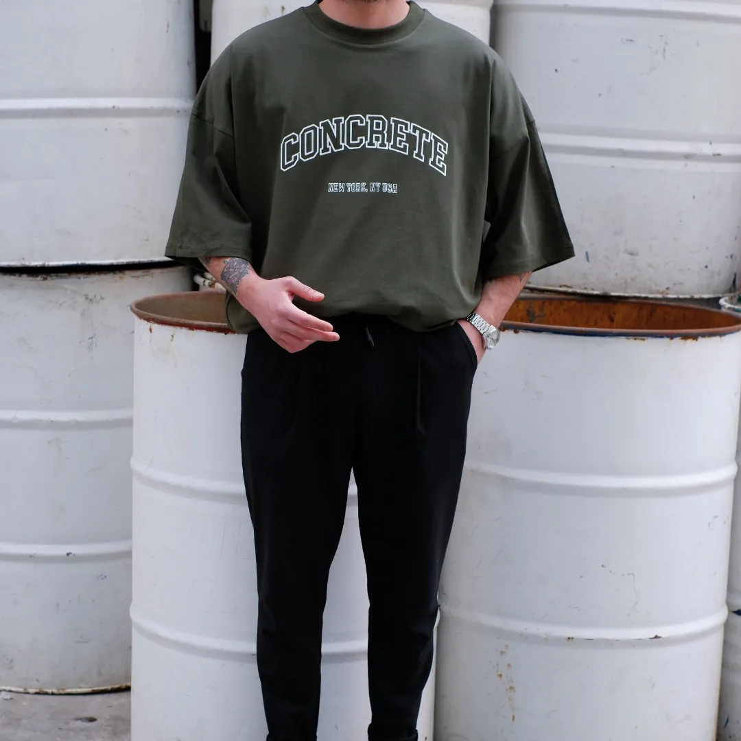 Concrete Ekstra Oversize Tshirt - Haki