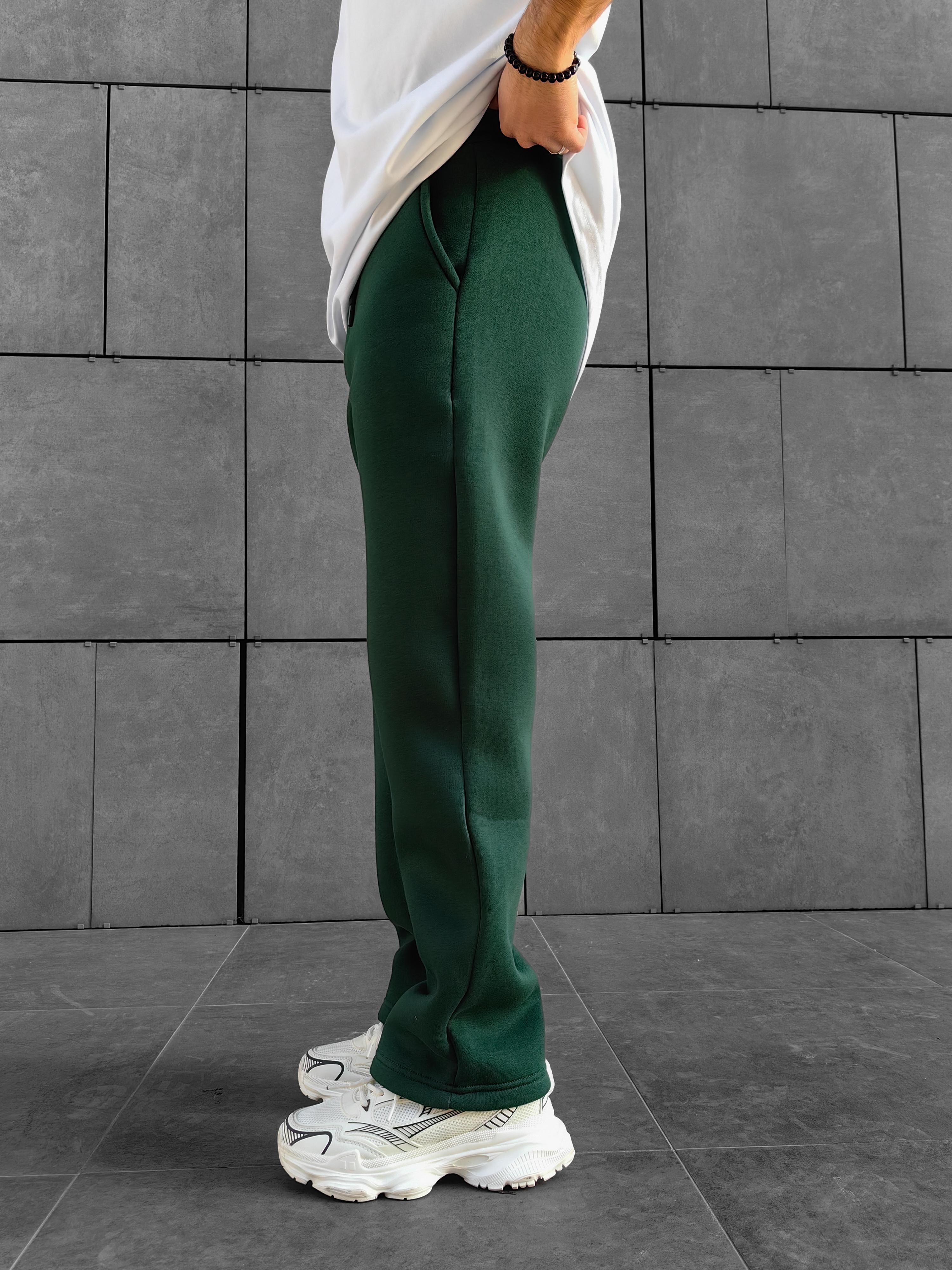 Benetton Yeşil Baggy Eşofman (3 İplik Şardonlu)