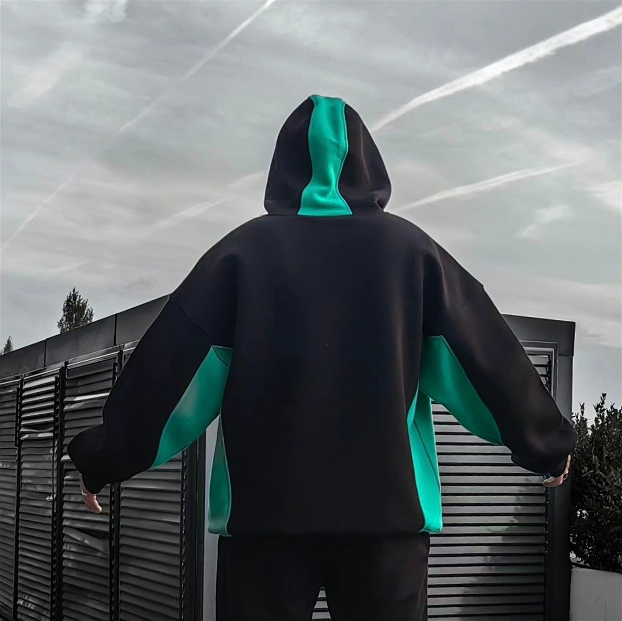 Ruthless Parçalı Oversize Hoodie Premium Kalıp
