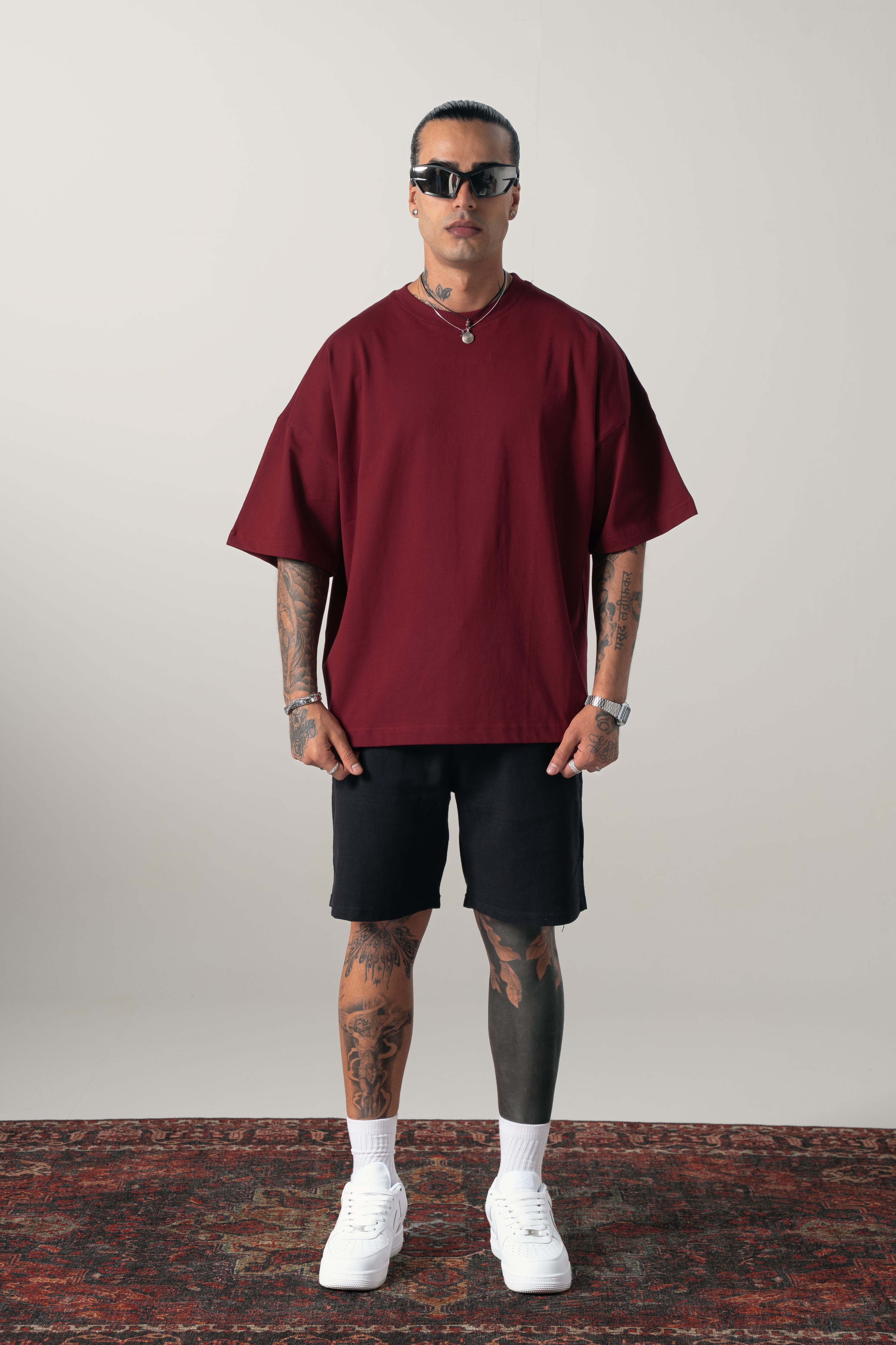 Bordo Basic Extra Oversize Tshirt