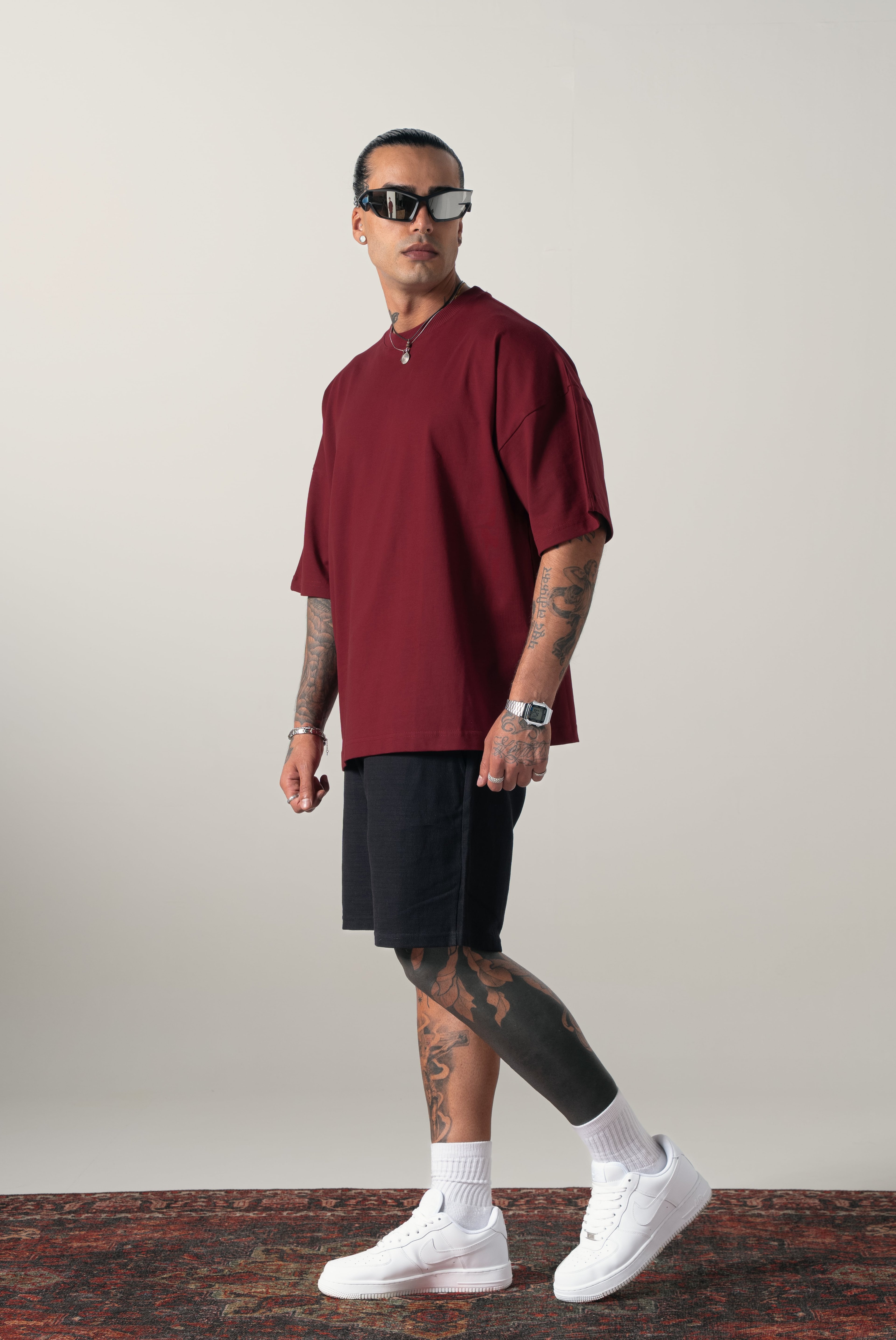 Bordo Basic Extra Oversize Tshirt