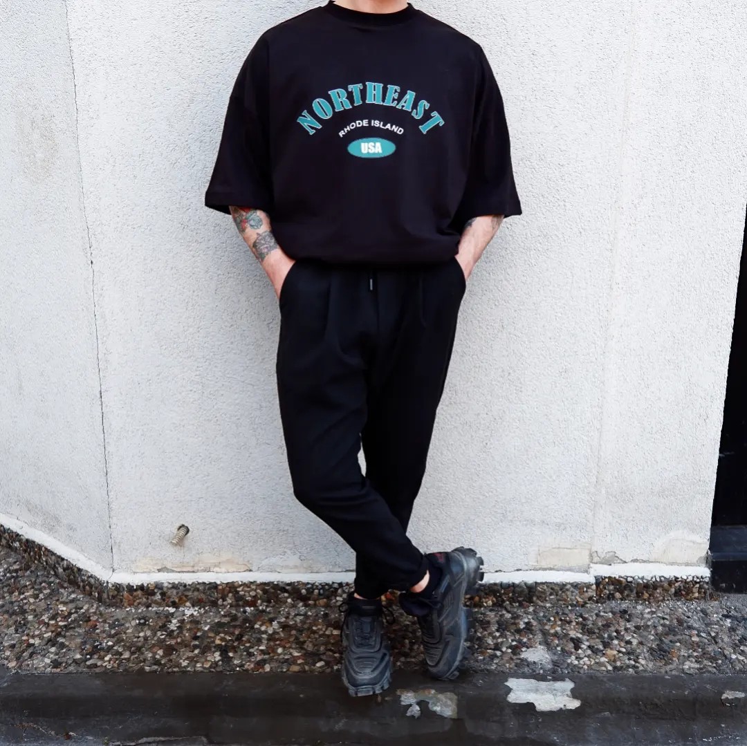Northeast Black Extra Oversize Tshirt